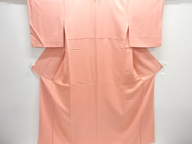 織柄一ツ紋色無地着物